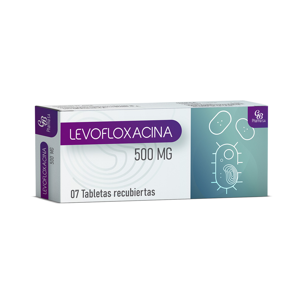 Levofloxacina - 7 Tabletas - 500 mg